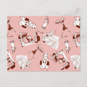 Retro Housewife Postcard