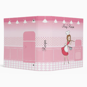 Retro Housewife's Recipe Album Binder
