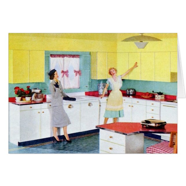 Rétro Housewives en cuisine (Devant horizontal)