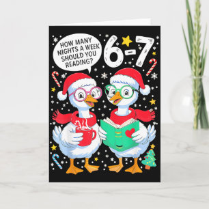 Retro How Many Nights A Week Should You Be Reading Card