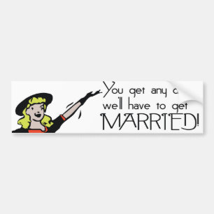 Retro Humour Bumper Sticker