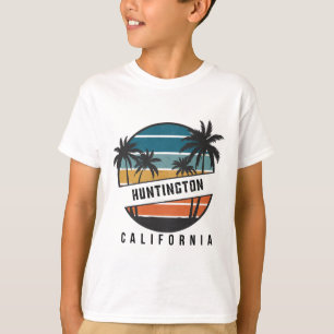 Retro Huntington Beach California Surfboard Surfin T-Shirt