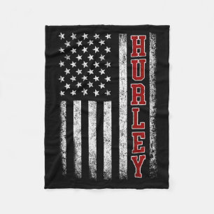 Retro Hurley Home State Cool 70s 80s Style Sunset  Fleece Blanket
