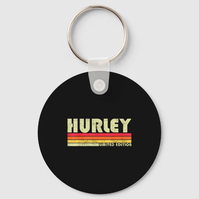 Retro Hurley Home State Cool 70s 80s Style Sunset  Keychain (Front)