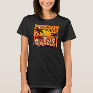 Retro I Do What I Want, Funny Monkey, Animal Lover T-Shirt