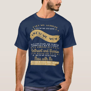 Retro I Get My Attitude From Freaking Awesome Mom  T-Shirt