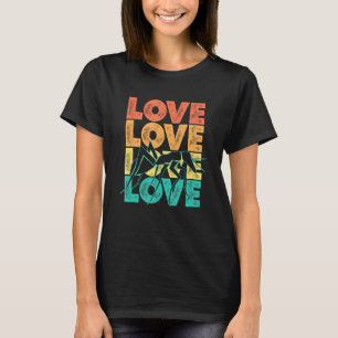 Retro I Love Ant Idea For Insect T-Shirt