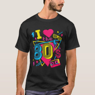Retro I Love The 80 s Cassette Tape 80s Costume Pa T-Shirt