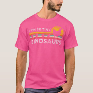 Retro I Raise Tiny Dinosaurs Chicken - Vintage Far T-Shirt