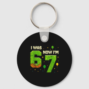 Retro I Was 6 Now I'm 7 Birthday Gift For Boys Kid Keychain