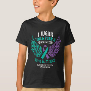 Retro I Wear Teal & Purple For Someone Who Is T-Shirt