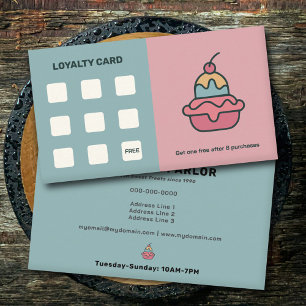 Retro Ice Cream Loyalty Card
