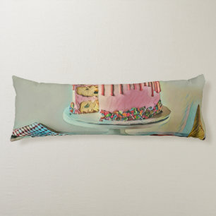 Retro ice cream popsicle body pillow
