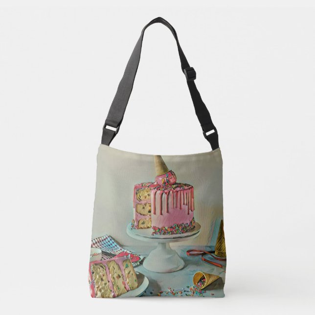 Retro ice cream popsicle crossbody bag (Front)