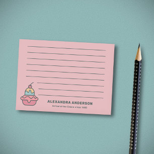 Retro Ice Cream Post-it Notes