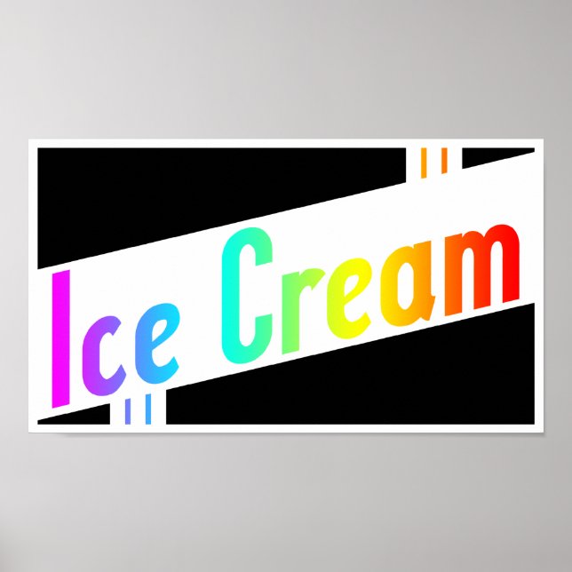 retro ice cream poster (Front)