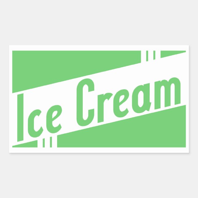 retro ice cream sticker (Front)