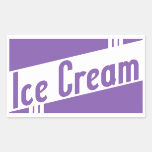 retro ice cream sticker