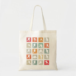 Retro Ice Hockey Player Hockey Lover Tote Bag