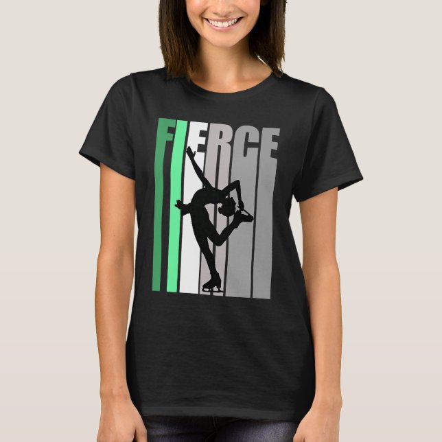 Retro Ice Skating Fierce Birthday Strong Keep Ice  T-Shirt (Front)