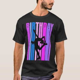 Retro Ice Skating Womens Birthday Ice Skates Danci T-Shirt