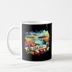 Retro Idaho Map s – Vintage usa map Coffee Mug