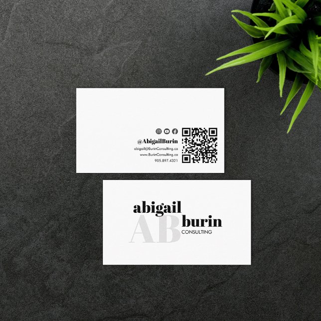 Retro IG Facebook Youtube | Social Media QR Code Business Card (Creator Uploaded)