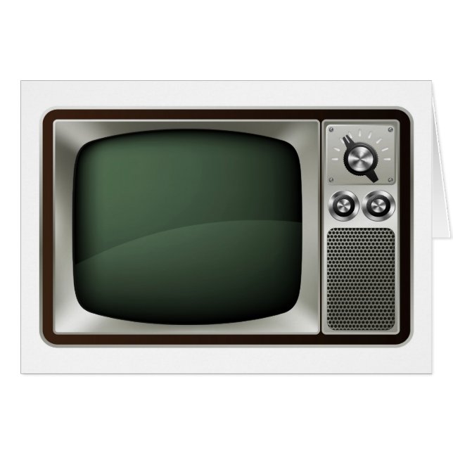 Rétro illustration de TV (Devant horizontal)