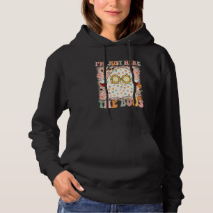 Retro I'm Just Here For The Boos  Halloween Spooky Hoodie