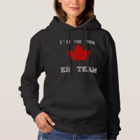 Retro I'm On The Eh Team Maple Leaf Canadian Flag 