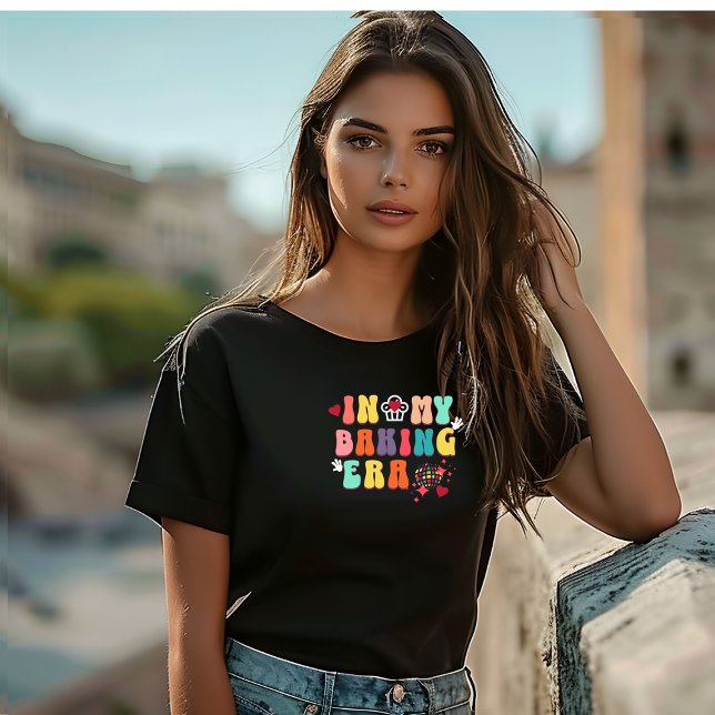 Retro In my Baking Era groovy T-Shirt (Creator Uploaded)