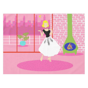 Retro In the Pink Tablecloth