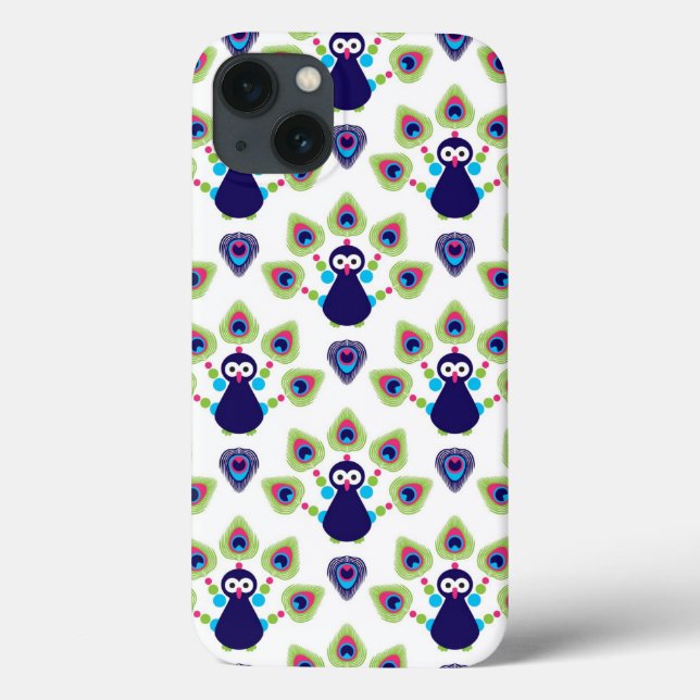 retro india exotic peacock Case-Mate iPhone case (Back)