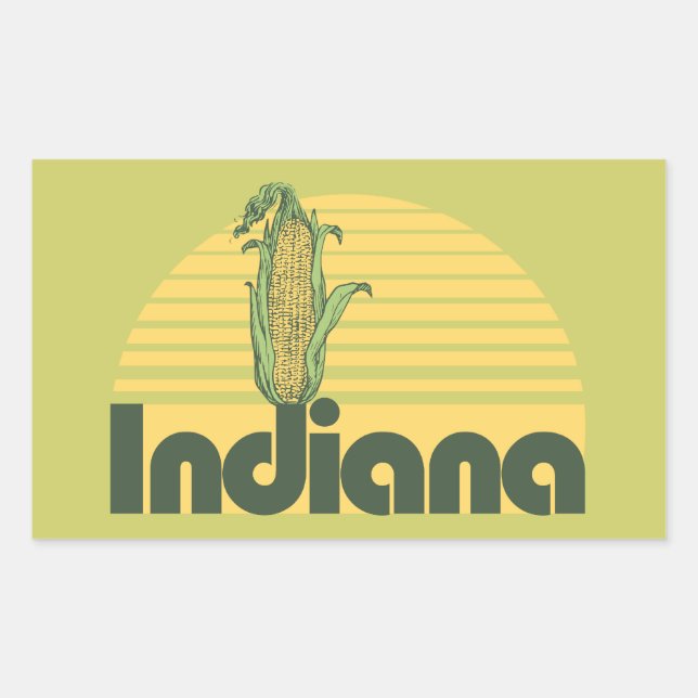 Retro Indiana Sticker (Front)