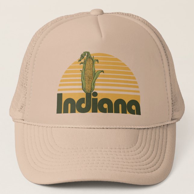 Retro Indiana Trucker Hat (Front)