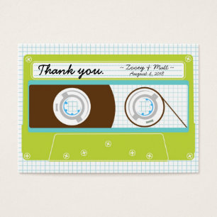 Rétro Indie Mixtape Mariage bleu / Lime vert