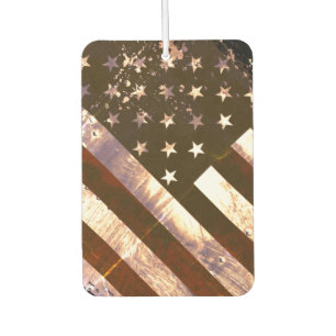 Retro Industrial Grunge American Flag Air Freshener
