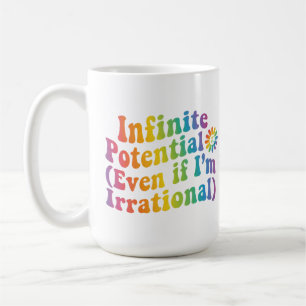 Retro Infinite Potential Irrational Pi Day Math  Coffee Mug