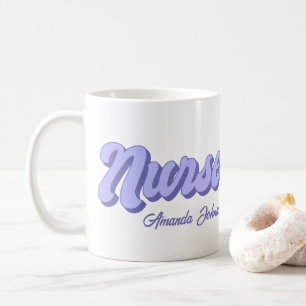 Retro Infirmière personnalisée Mug