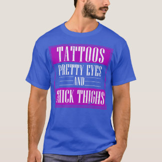 Retro Inked Girl Tattoos T-Shirt
