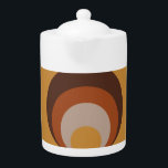 Retro Inspired<br><div class="desc">Retro inspired tea pot in shades of terracotta, brown and beige.</div>