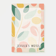 Retro-inspired abstract note pad