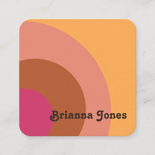 Retro Inspired Business Card (Front)
