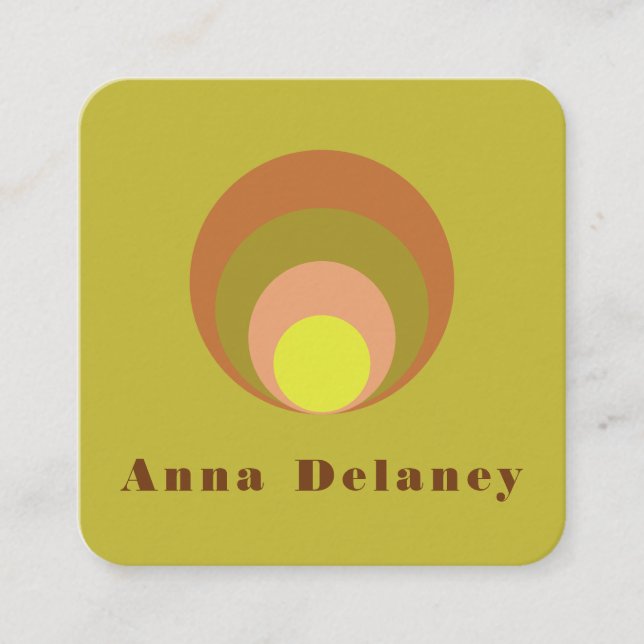 Retro Inspired Business Card (Front)