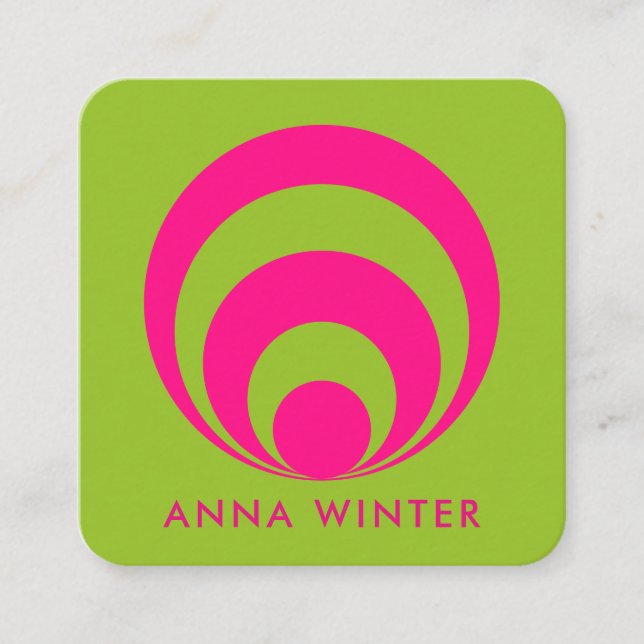 Retro inspired Business Card (Front)