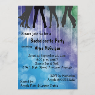 Retro Inspired Colourful Party Invitation