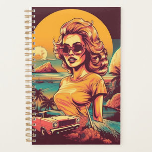 retro inspired notebook planner