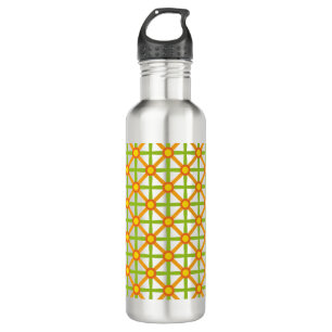 Retro Inspired Orange Green & Yellow Pattern 710 Ml Water Bottle