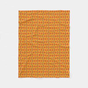 Retro Inspired Pattern Fleece Blanket