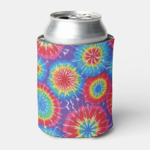 Retro-Inspired Tie Dye Can Cooler